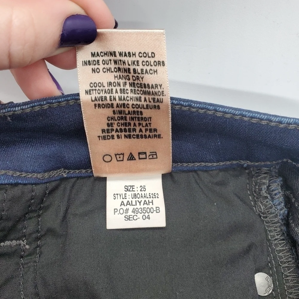 Joe's Jeans Aaliyah Dark Wash Low Rise Skinny Jeans